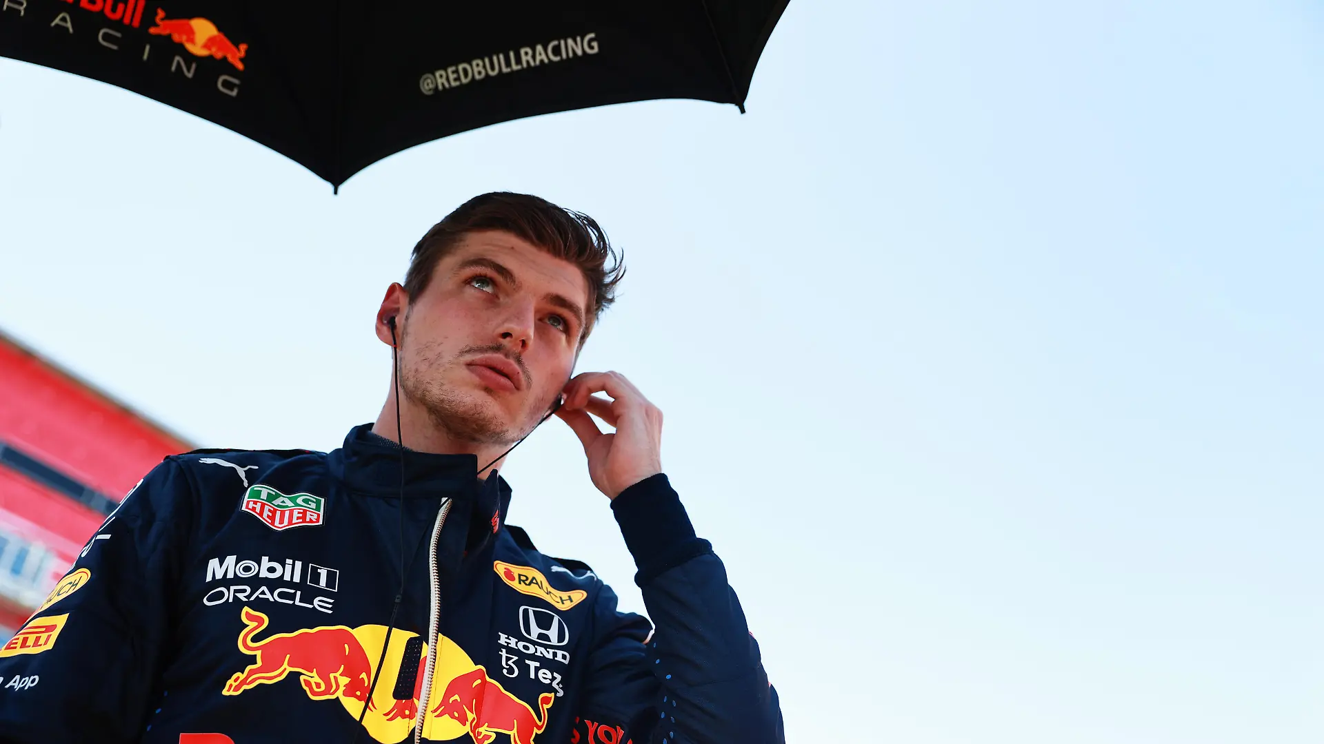 NORTHAMPTON, ENGLAND - JULY 18: Max Verstappen of Netherlands and Red Bull Racing prepares to drive on the grid before the F1 Grand Prix of Great Britain at Silverstone on July 18, 2021 in Northampton, England. (Photo by Mark Thompson/Getty Images)