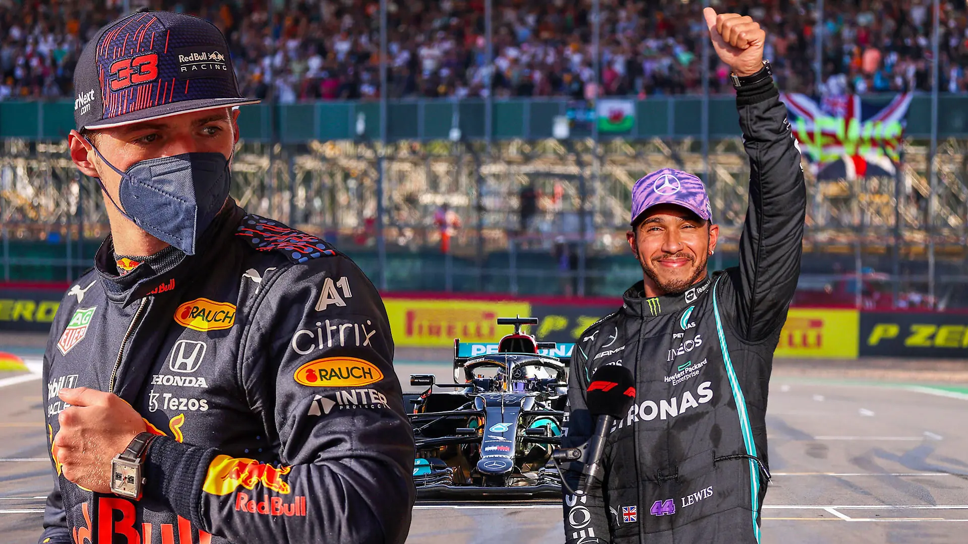 Max Verstappen, Lewis Hamilton