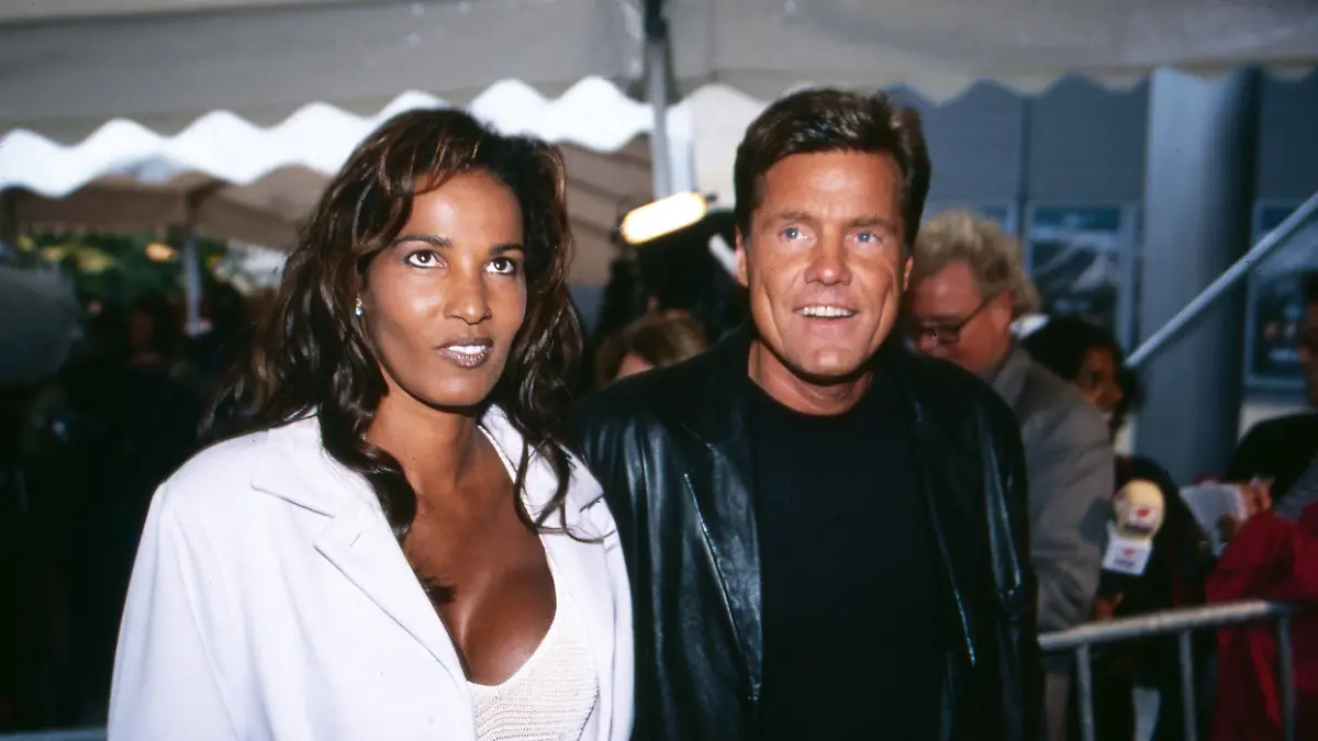 Dieter Bohlen und Nadja Abd el Farrag im Jahr 1997.