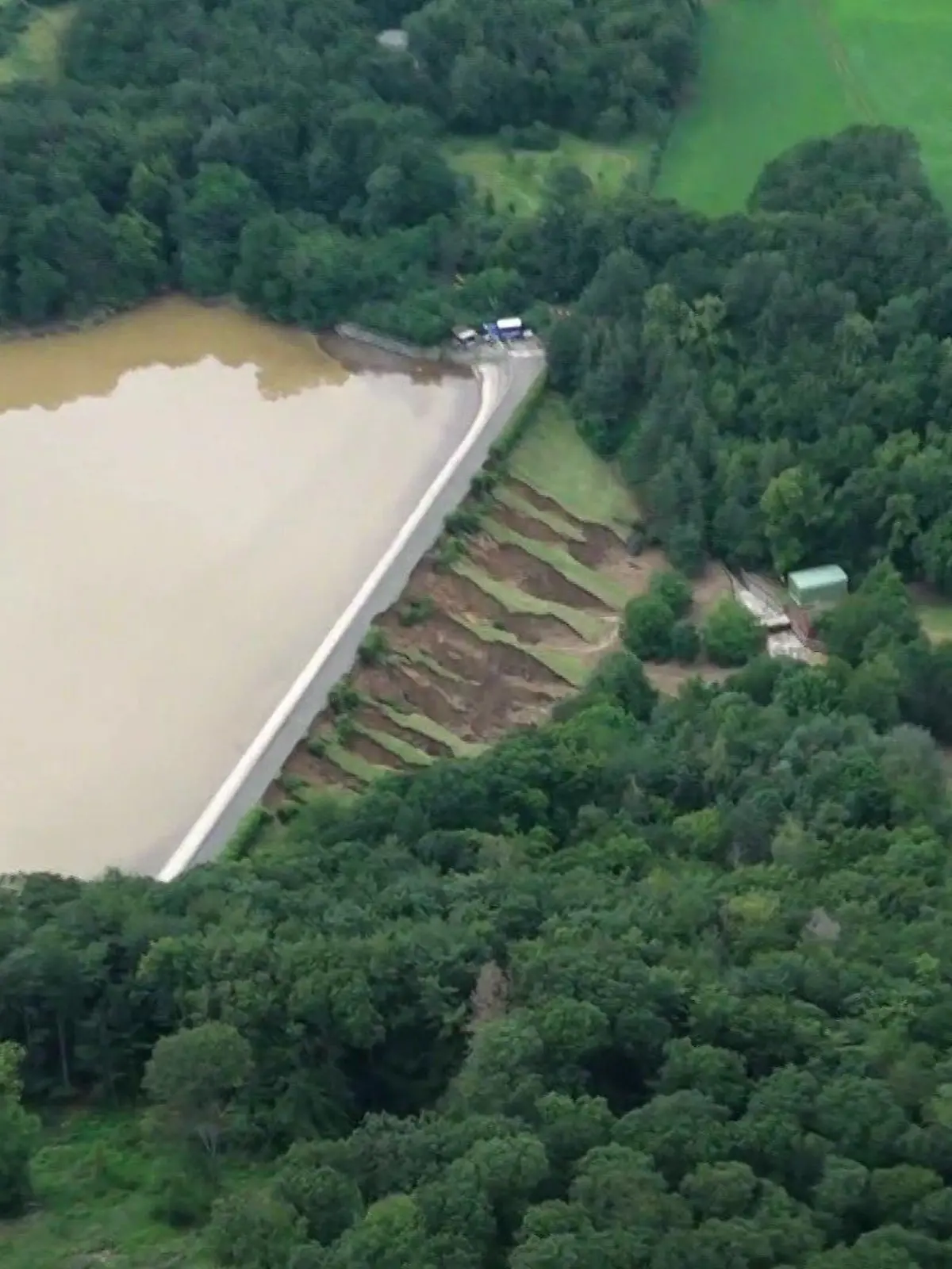 Steinbachtalsperre im Kreis Euskirchen