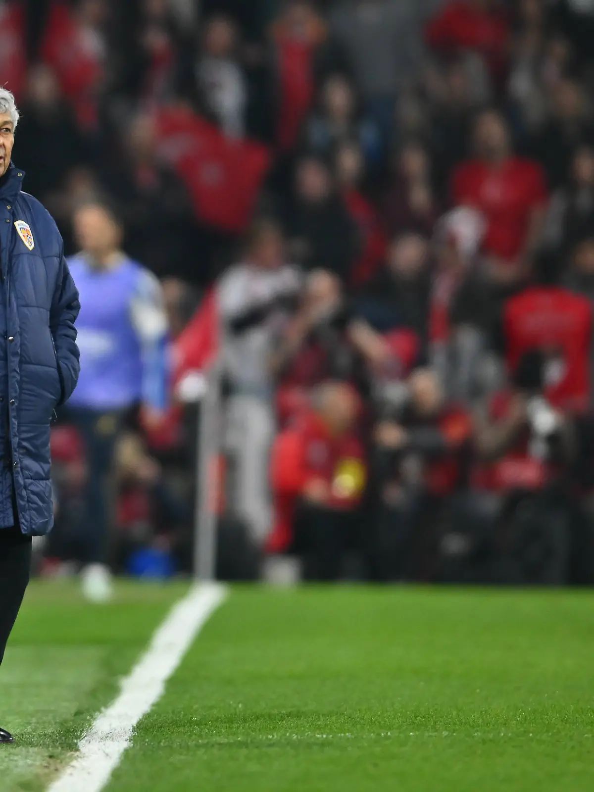 Turkey v Romania - FIFA World Cup, WM, Weltmeisterschaft, Fussball 2026 European Qualifiers KO play-offs Mircea Lucescu reacts during the FIFA World Cup 2026 European Qualifiers knockout play-offs game between Turkey and Romania in Istanbul, Turkey, on March 26, 2026. Copyright: xAlexxNicodimx