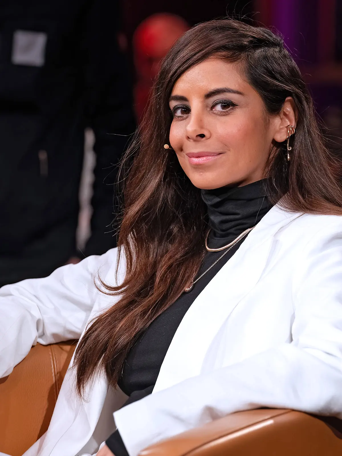 MDR - Riverboat. Schauspielerin , Moderatorin und Autorin Collien Fernandes anläßlich der Aufzeichnung der MDR - Talkshow Riverboat am 28.11.2025 in der Mediacity Leipzig. 20251128ADO0003 *** MDR Riverboat actress, presenter and author Collien Fernandes on the occasion of the recording of the MDR talk show Riverboat on 28 11 2025 at Mediacity Leipzig 20251128ADO0003