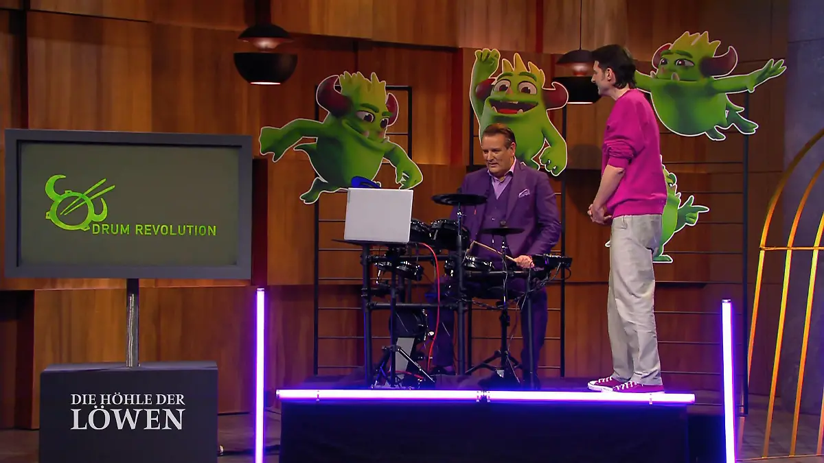 Kann Drum Revolution bei 'Die Höhle der Löwen' den Takt für einen Deal angeben? Drumsticks statt Controller