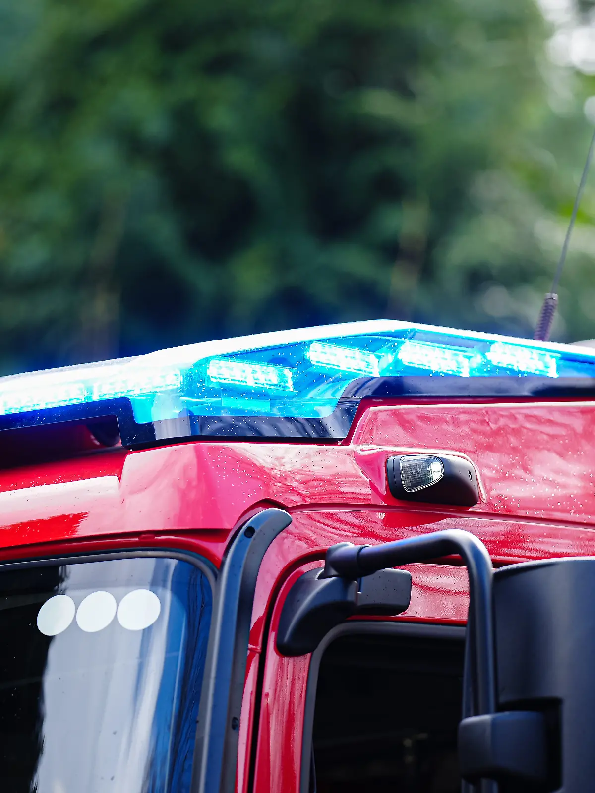 Blaulicht auf Feuerwehrauto Symbolfoto: Blaulicht, 31.03.2026 Foto: Eibner-Pressefoto/Marcel von Fehrn