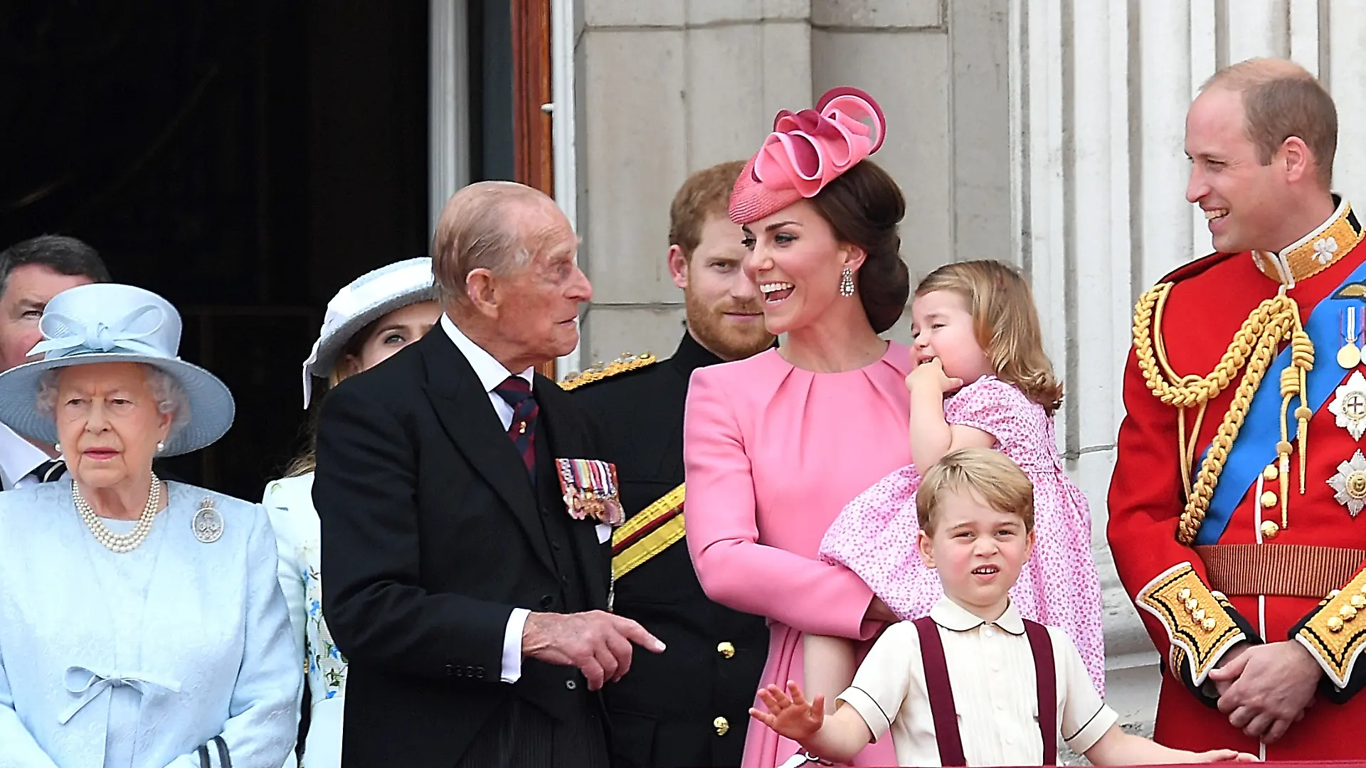 Prinz Philip und Prinzessin Kate.