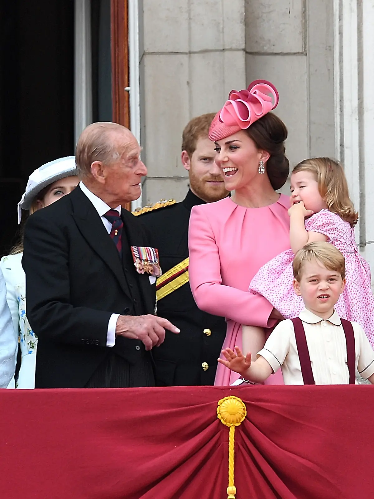 Prinz Philip und Prinzessin Kate.