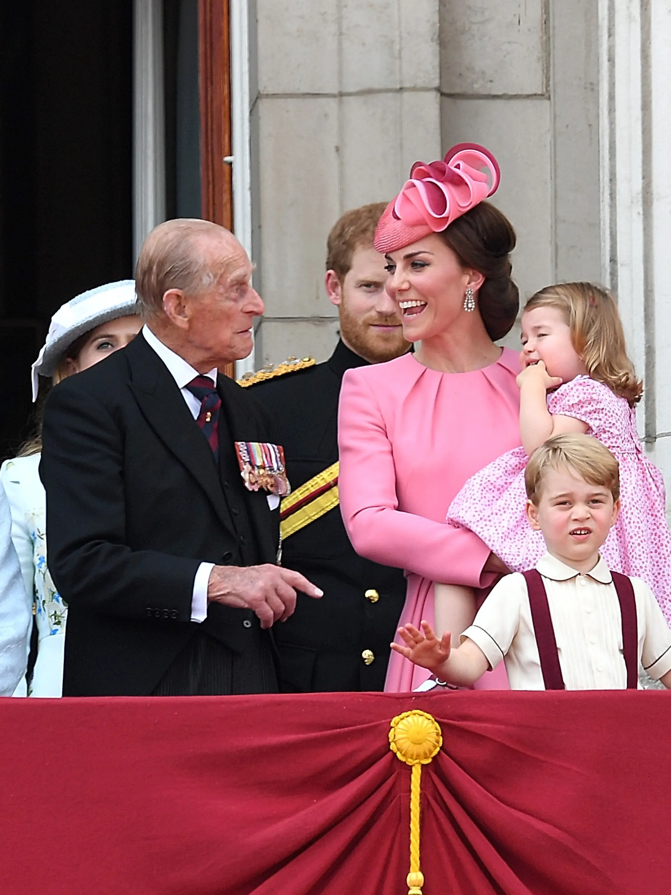 Prinz Philip und Prinzessin Kate.