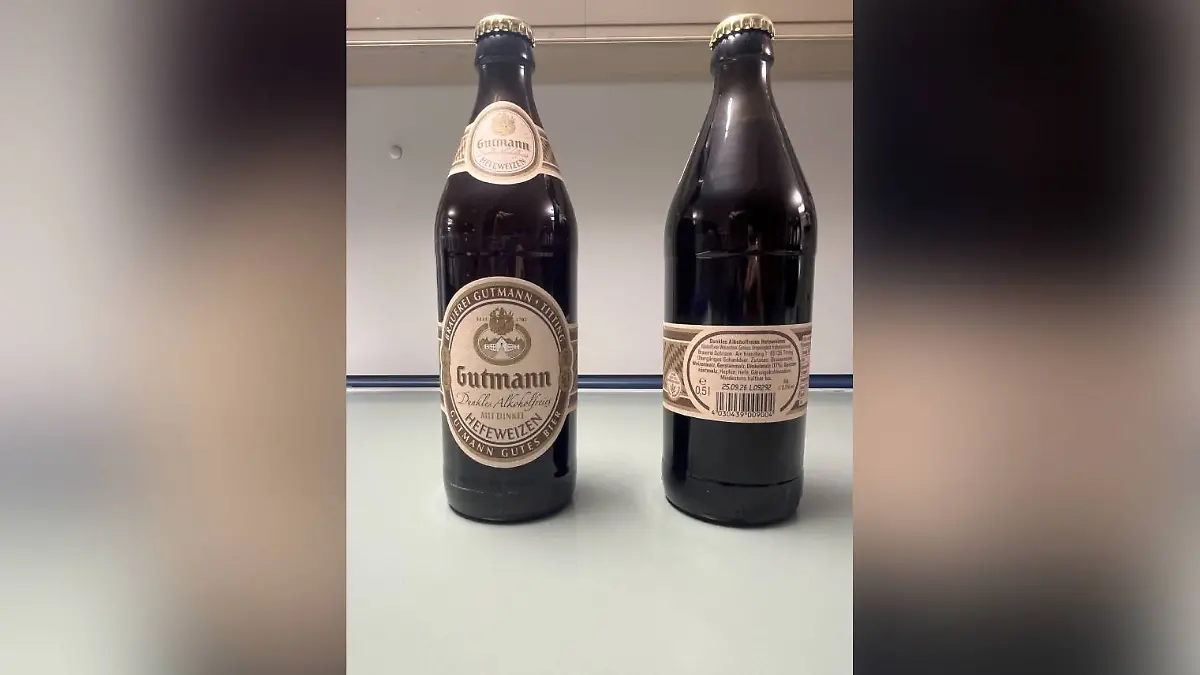 This is what the bottles of non-alcoholic beer look like