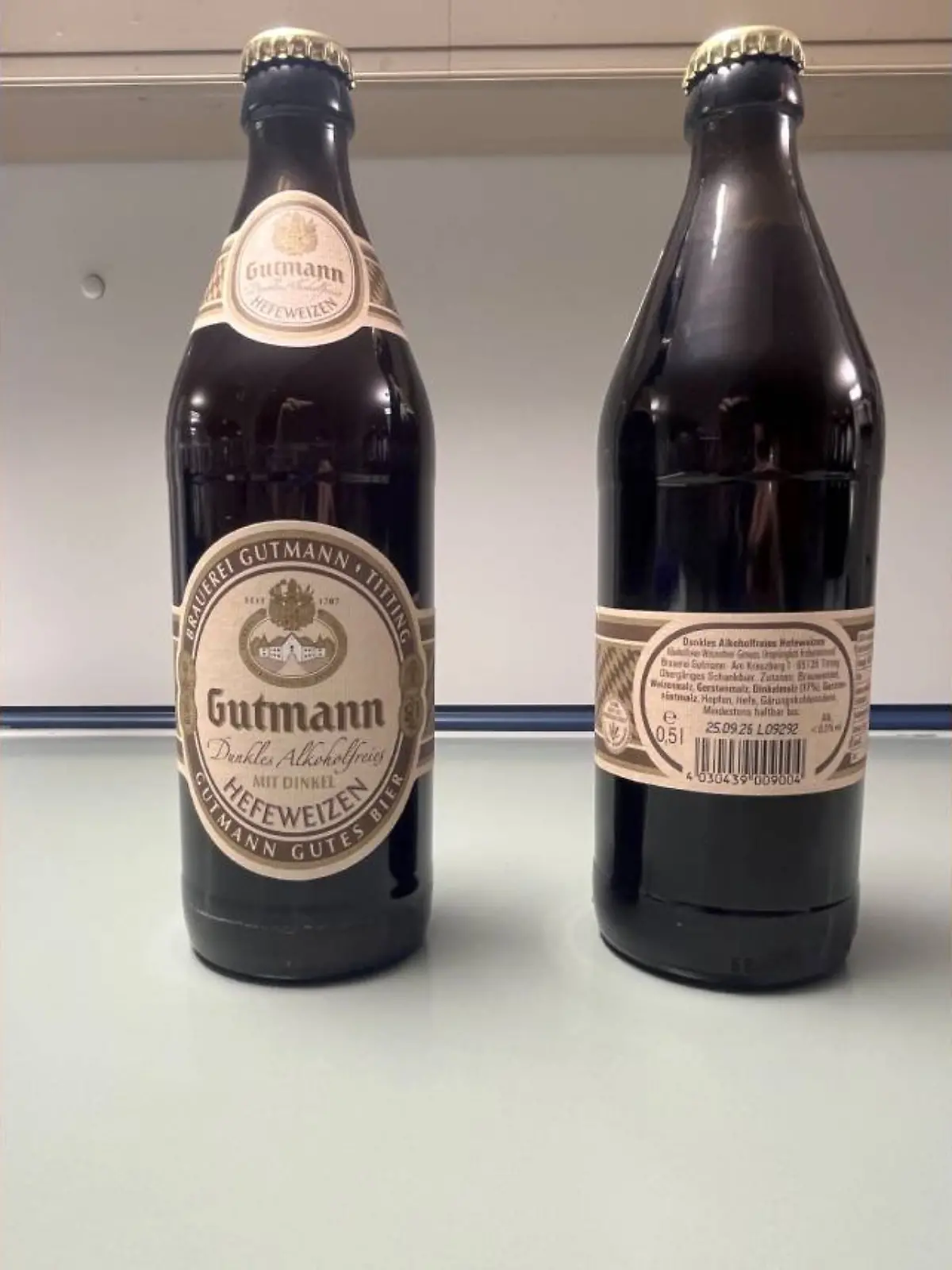 So sehen die Flaschen des alkoholfreien Biers aus