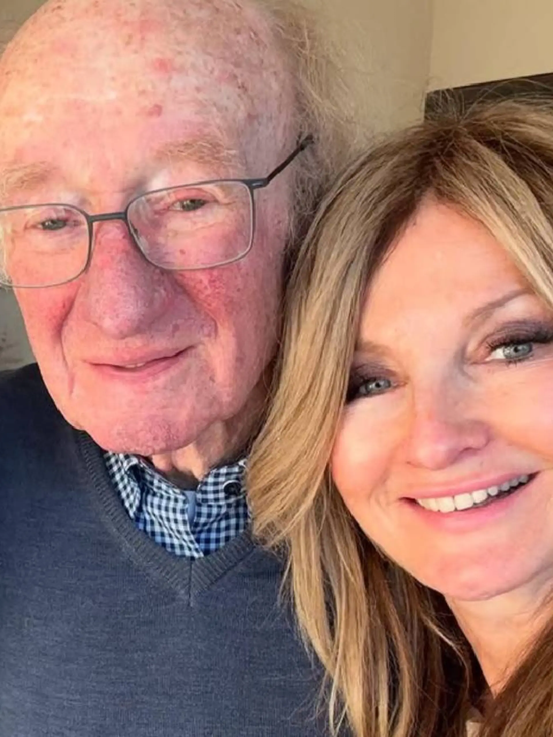 Frauke Ludowig mit ihrem Papa Franz. 