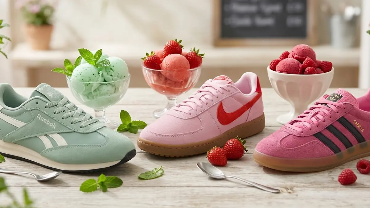 „Sorbet”-Sneaker von Adidas, Nike und Reebok.