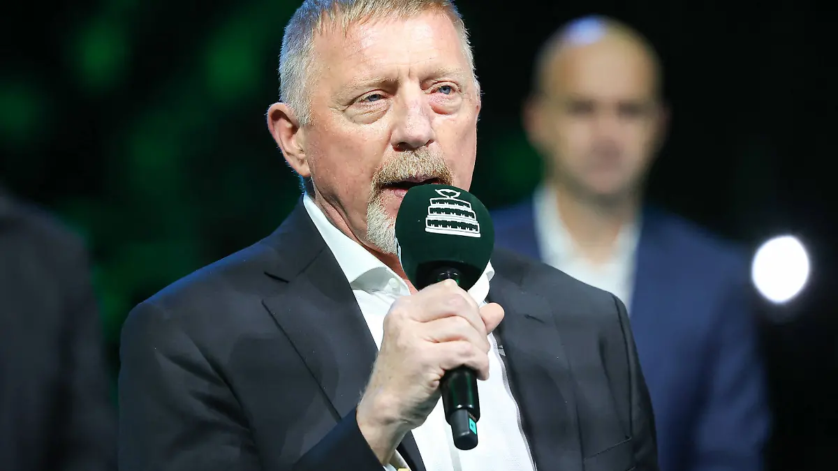 TENNIS - Internazionali di Tennis - Davis Cup - Final Eight Boris Becker ex tennis player during cerimony during Davis Cup - Final Eight, International Tennis match in Bologna, Italy, November 19 2025 Bologna Italy PUBLICATIONxNOTxINxFRAxUK Copyright: xIPAxSport/ABACAx