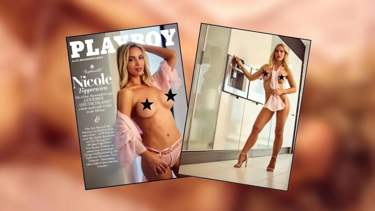 „Goodbye Deutschland“-Star Nicole Töpperwien lässt für den neuen Playboy die Hüllen fallen.