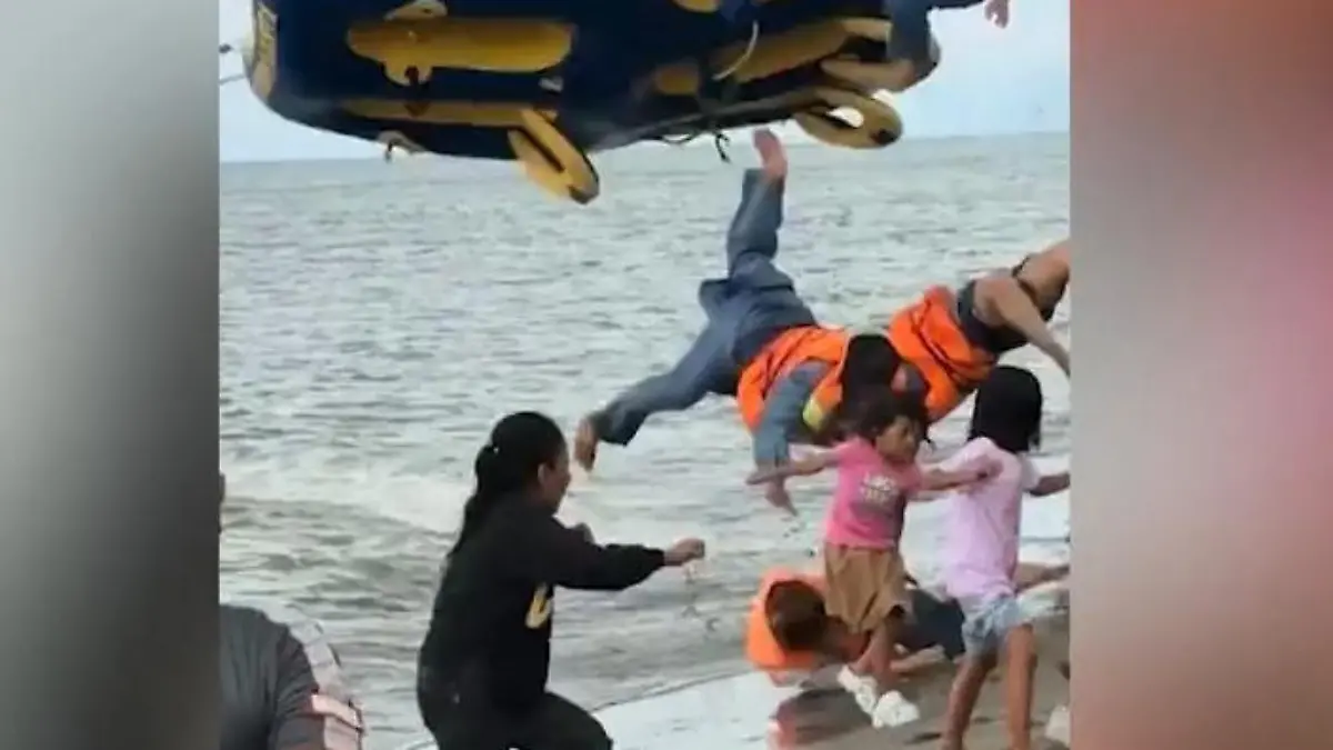 Gefährliches Manöver! Touristen wegen Speedboat durch die Luft geschleudert Unfall im Urlaubsparadies