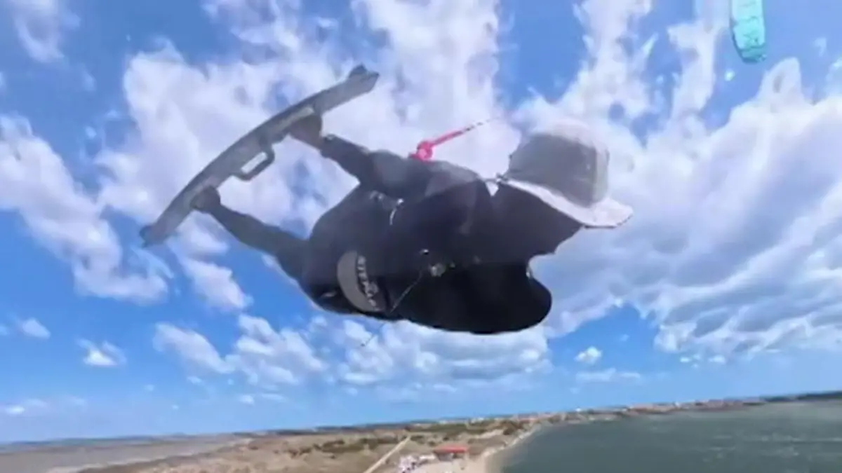 Kite-Surfer bricht mit DIESEM Sprung Weltrekord – und riskiert sein Leben!  Jamie Overbeek fliegt 42,3 Meter hoch 