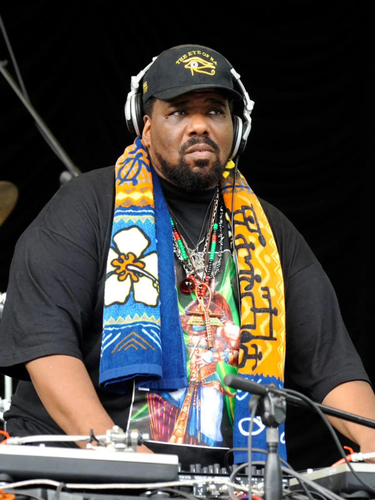 **FILE PHOTO** Afrika Bambaataa Has Passed Away. Afrika Bambaataa, the legendary DJ and community leader from the South Bronx, performing live at Central Park Summerstage in New York City on July 6, 2008. Credit: Atlas/MediaPunch /IPX