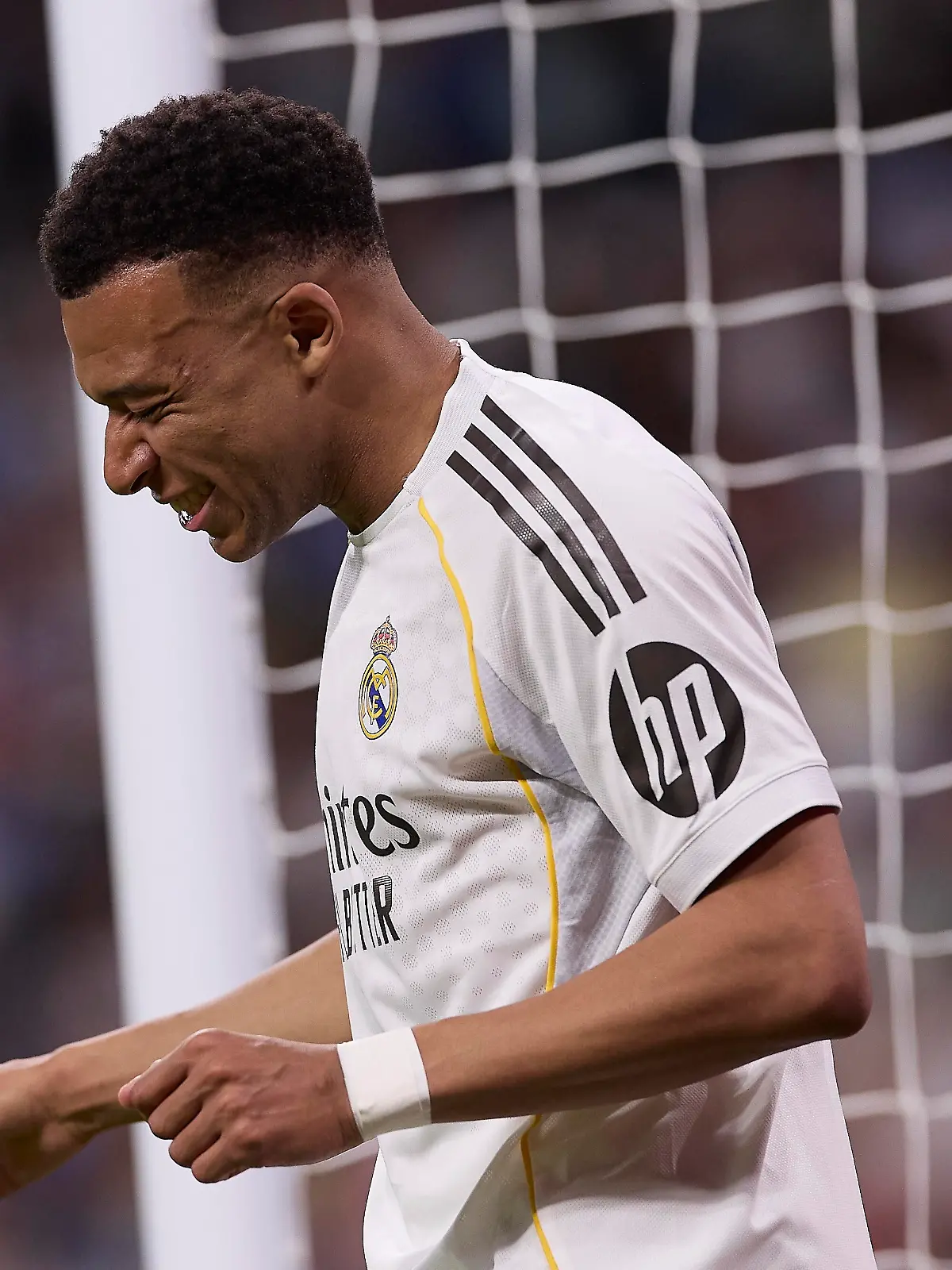 Kylian Mbappe of Real Madrid CF is seen in action during the LaLiga EA Sports 2025/2026 week 31 football match between Real Madrid CF and Girona FC at Santiago Bernabeu stadium. Final score: Real Madrid CF 1:1 Girona FC (Photo by Federico Titone / SOPA Images/Sipa USA)