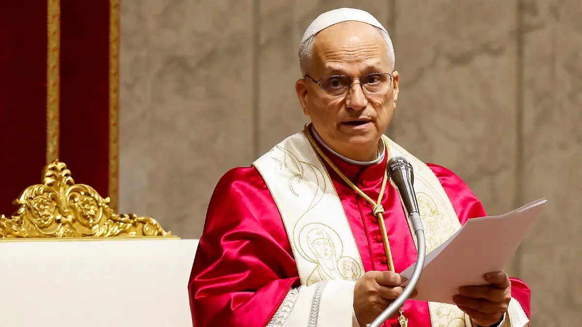 Pope Leo XIV presides over a Prayer Vigil and Rosary for Peace, in Saint Peter's Basilica at the Vatican, April 11, 2026. REUTERS/Remo Casilli