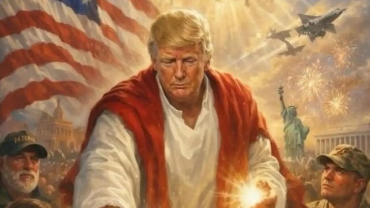 Donald Trump geht auf den Papst los – und zeigt sich selbst als Heiland Attacke gegen Leo XIV.