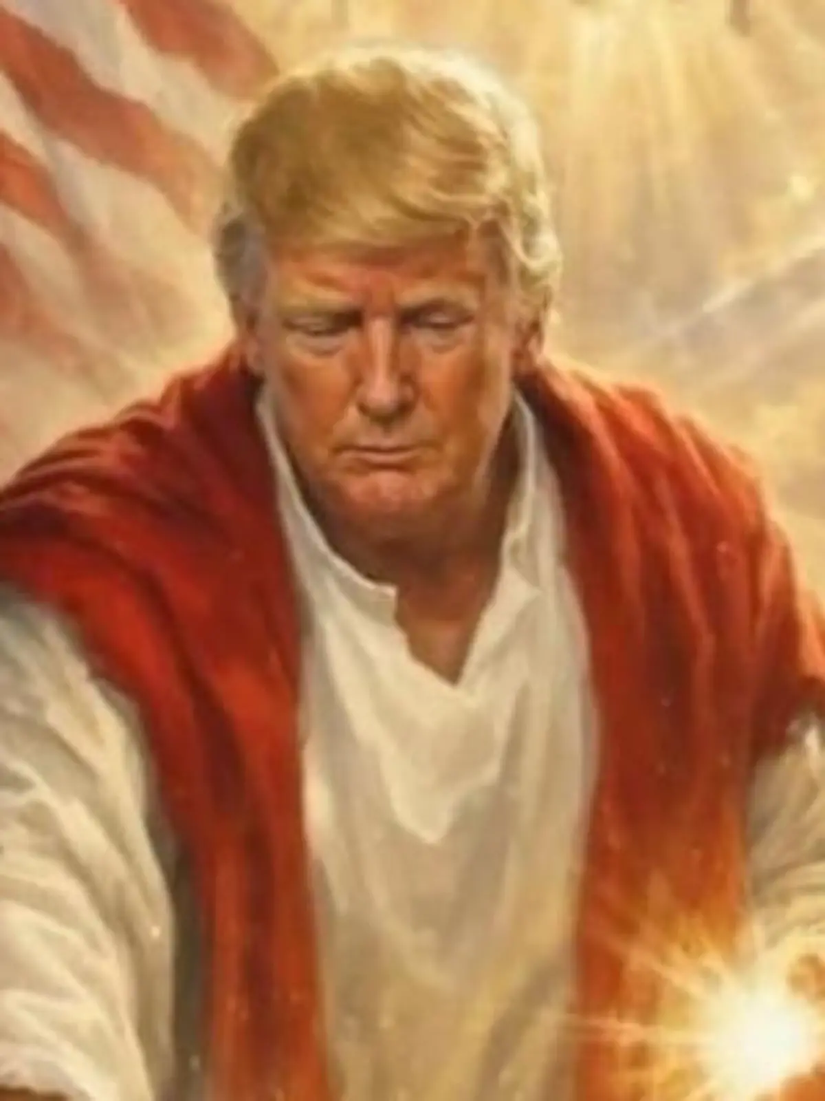 Bild zu: "Donald Trump geht auf den Papst los – und zeigt sich selbst als Heiland"