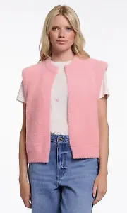 Kurzweste in Rosa