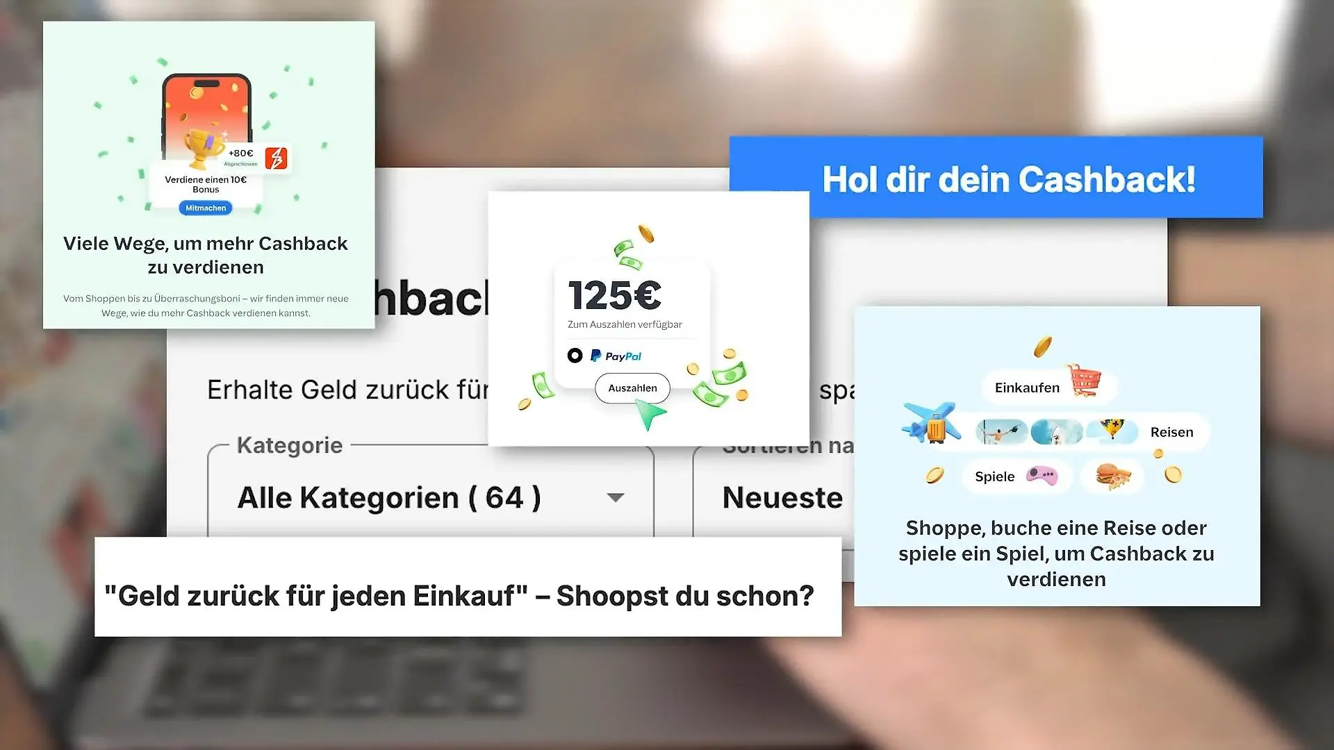 Wie viel kann ich mit Cashback-Aktionen wirklich sparen? Test Service Rabatt Werbung