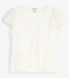 Kurzes Spitzenshirt