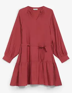 Tunika-Kleid in Kirschrot