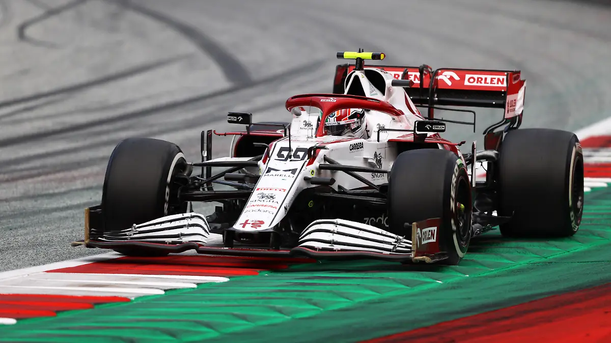 SPIELBERG, AUSTRIA - JULY 04: Antonio Giovinazzi of Italy driving the (99) Alfa Romeo Racing C41 Ferrari during the F1 Grand Prix of Austria at Red Bull Ring on July 04, 2021 in Spielberg, Austria. (Photo by Bryn Lennon/Getty Images)