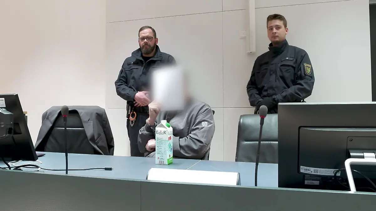 Dirk K. vor Gericht in Dresden