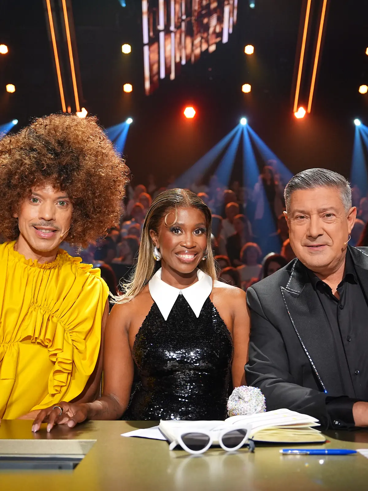 V.l.: Jorge González, Motsi Mabuse, Joachim Llambi