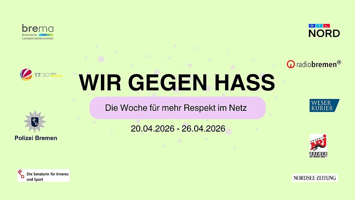 Mit der Aktionswoche „Wir gegen Hass – für mehr Respekt im Netz“ machen Medien und Behörden gemeinsam auf die Folgen von Hass im Netz aufmerksam.