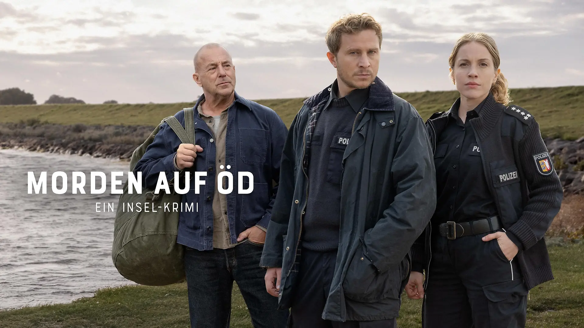 Heino Ferch, Klaus Hansen und Maja Stein ermitteln zusammen in „Morden auf Öd – Ein Insel-Krimi”.