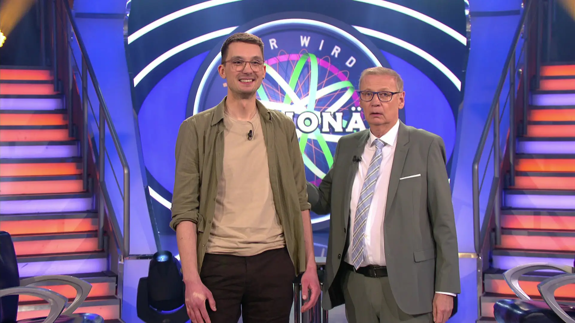 Krass gezockt! „Wer wird Millionär?”-Kandidat Tom Wollnik steht vor der Millionenfrage.