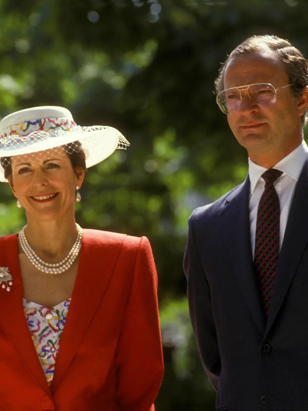 Königin Silva und König Carl Gustaf im Mai 1990