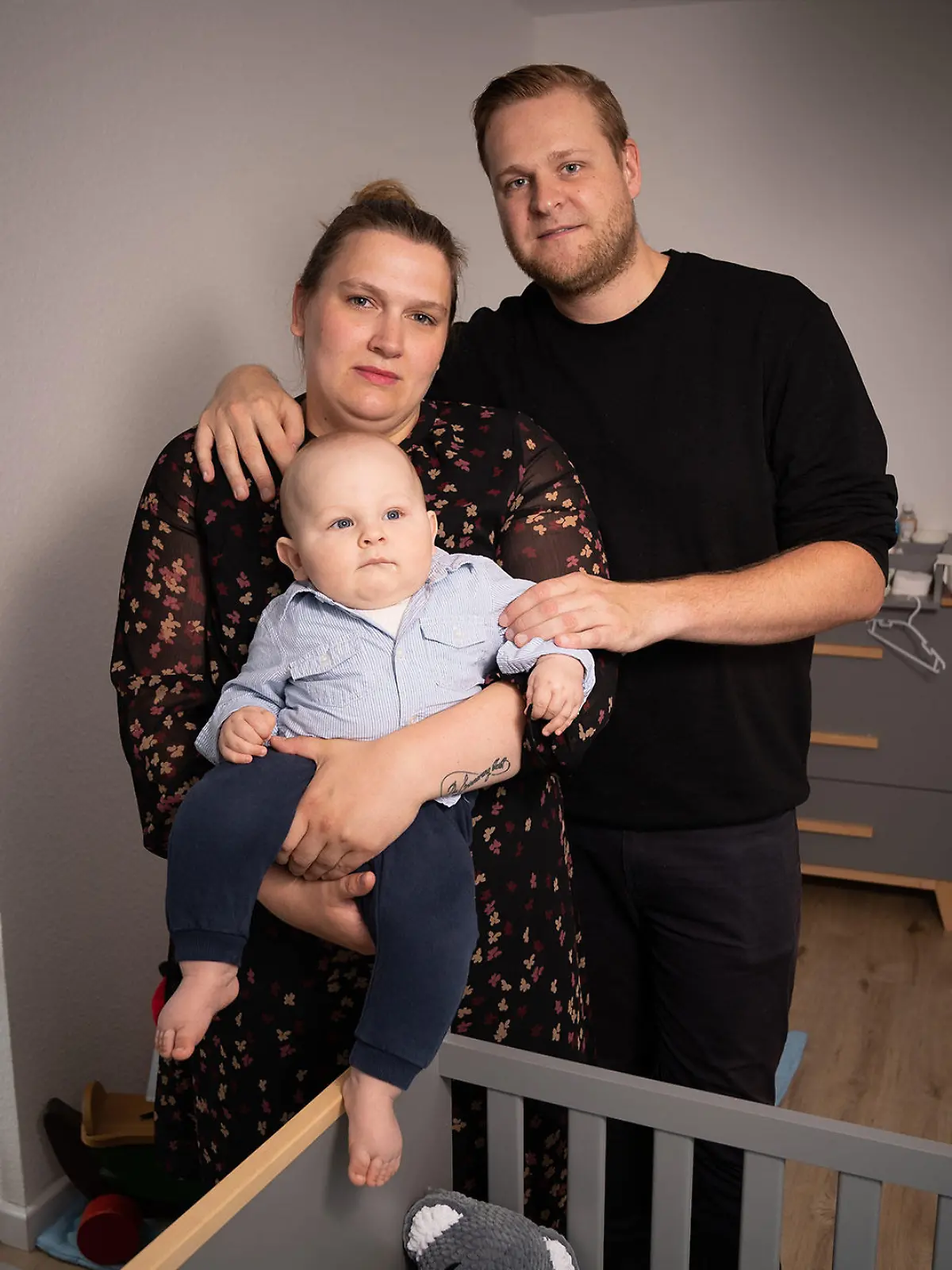 Die Borcherts sind eine kleine glückliche Familie - die Strapazen kurz nach der Geburt kann Mutter Jennifer aber nicht vergessen.