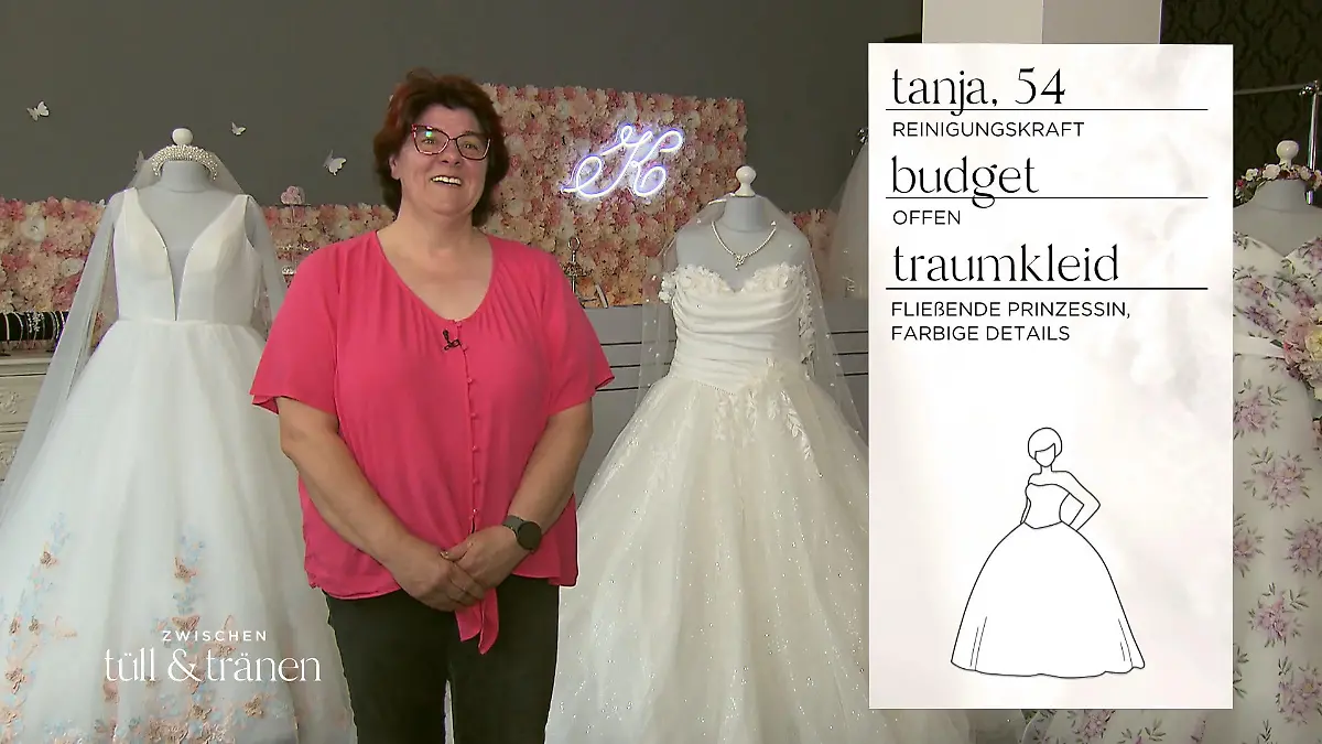 Tanja sucht ein Brautkleid abseits der klassischen Regeln Nicht einfach, aber klar
