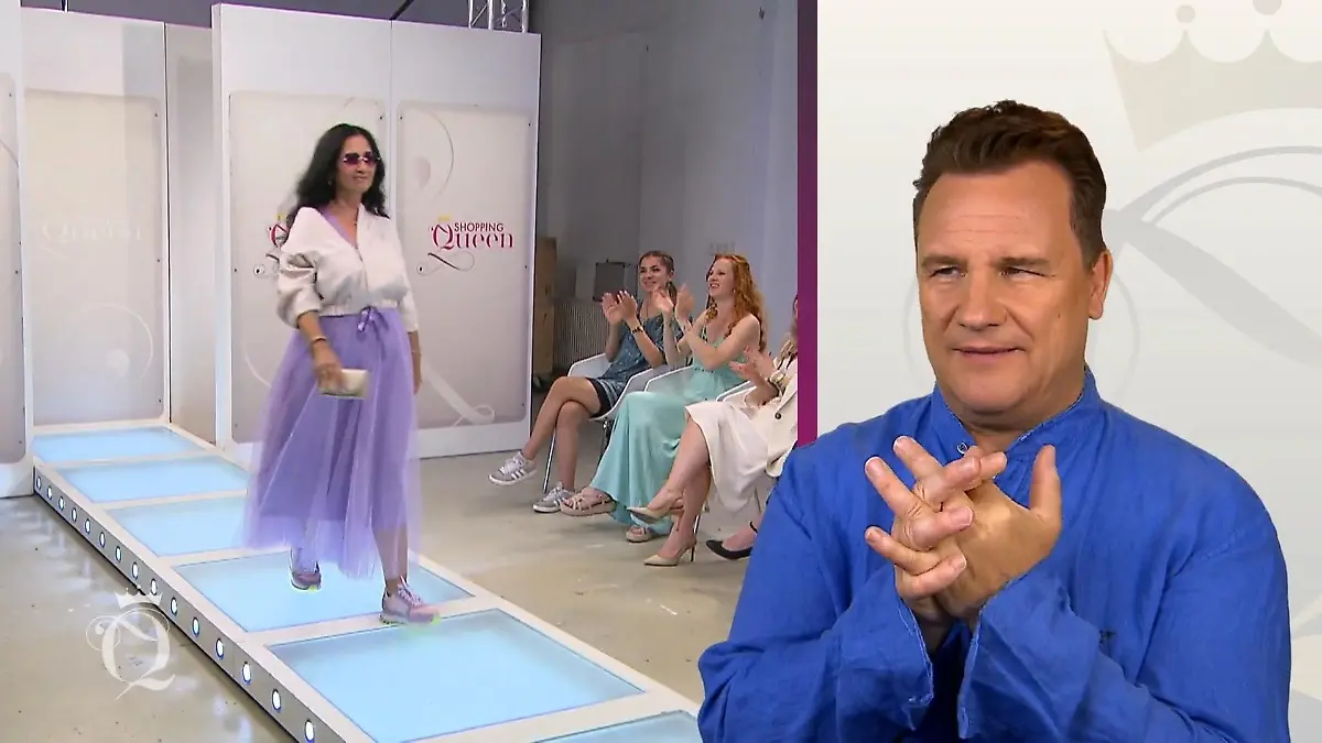 Vicky zeigt ihren Tüll-Look auf dem Laufsteg Jetzt wird's pastellig