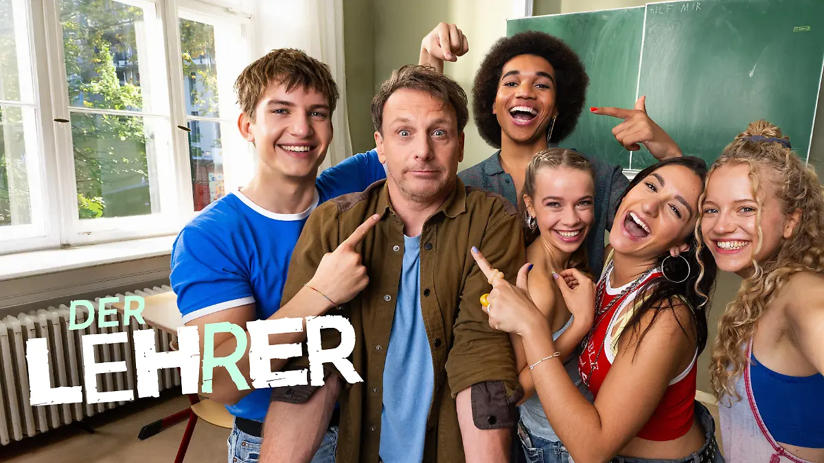 V.l.: Max Mazur (Luke Matt Röntgen), Stefan Vollmer
(Hendrik Duryn), Noah (Leon Ndiaye), Fee (Katharina Hirschberg), Eileen (Acelya Sezer) und Tilda (Kya-Celina Barucki)