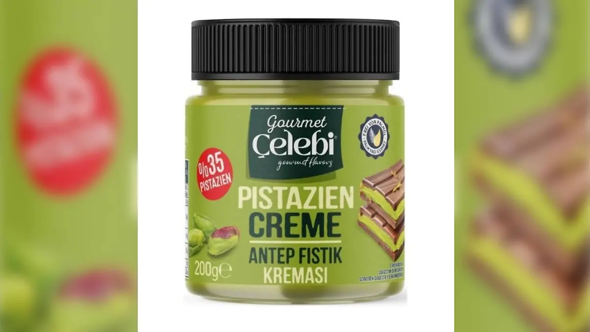 Akar ruft Pistaziencreme der Marke „Gourmet Celebi” zurück 