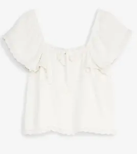 Blusentop aus leichtem Crêpe