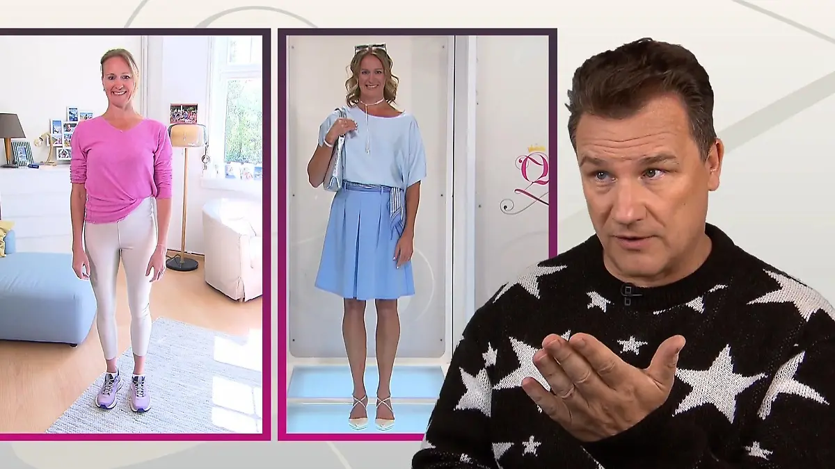 Michaelas Outfit im Vorher-Nachher-Vergleich