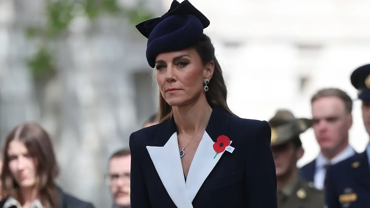 Prinzessin Kate beim Anzac-Day-Gottesdienst am Cenotaph in London. 