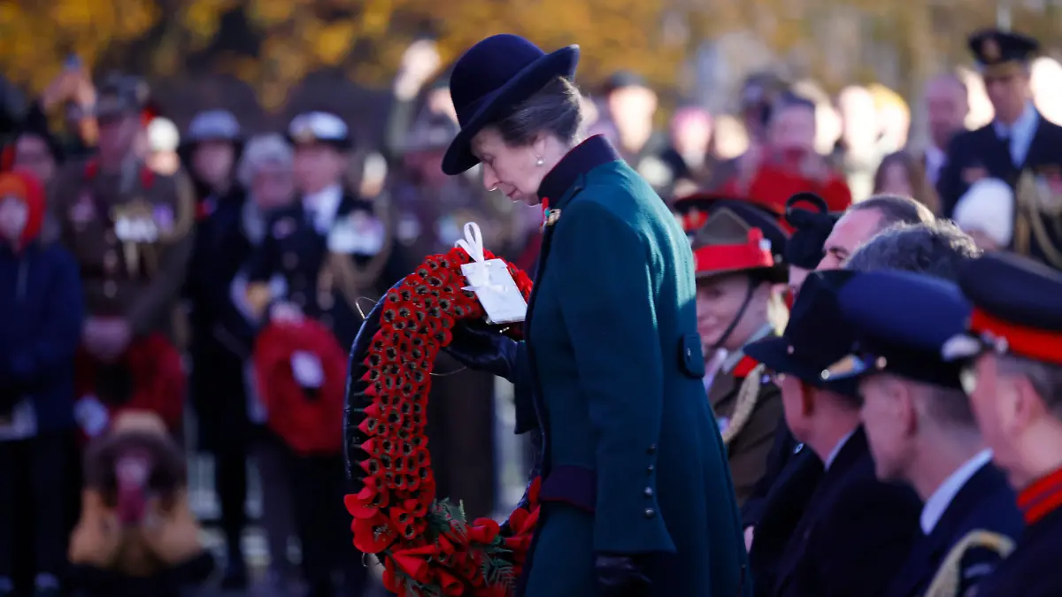Prinzessin Anne nimmt an einem Morgengottesdienst zum Gedenken an den Anzac Day am New Zealand Memorial an der Hyde Park Corner in London teil.