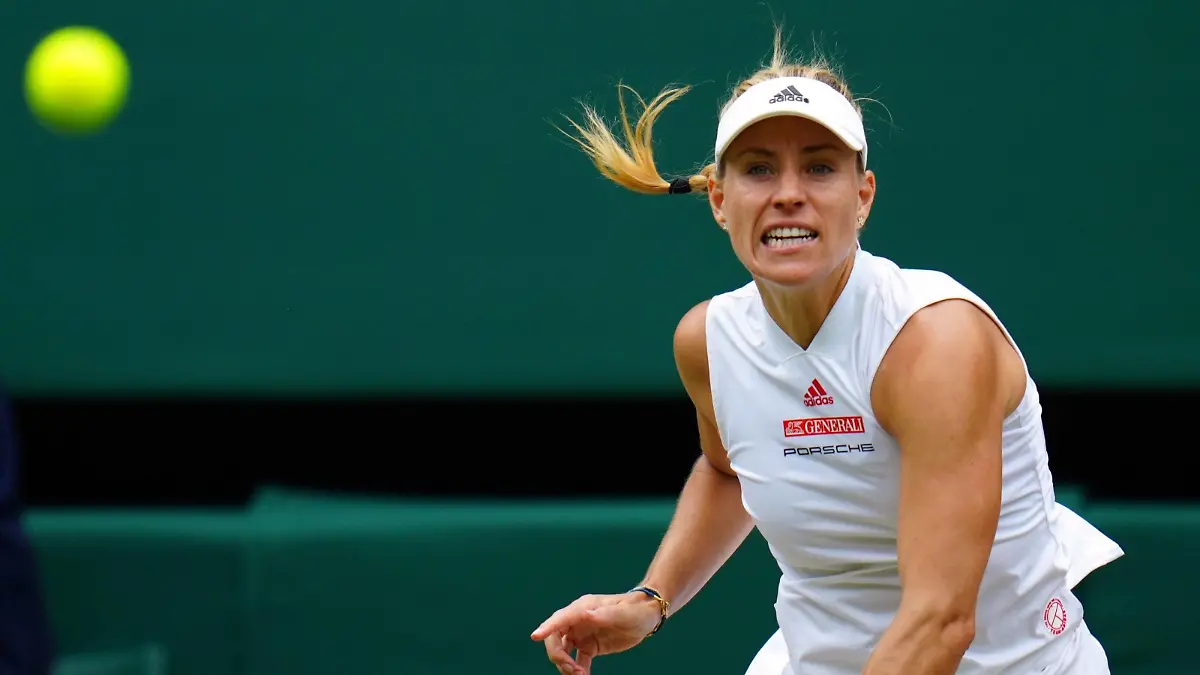 Mandatory Credit: Photo by Javier Garcia/Shutterstock 12200578jl Angelique Kerber during her semi-final match Wimbledon Tennis Championships, Day 10, The All England Lawn Tennis and Croquet Club, London, UK - 08 Jul 2021 Wimbledon Tennis Championships, Day 10, The All England Lawn Tennis and Croquet Club, London, UK - 08 Jul 2021 PUBLICATIONxINxGERxSUIxAUTXHUNxGRExMLTxCYPxROMxBULxUAExKSAxONLY Copyright: xJavierxGarcia/Shutterstockx 12200578jl