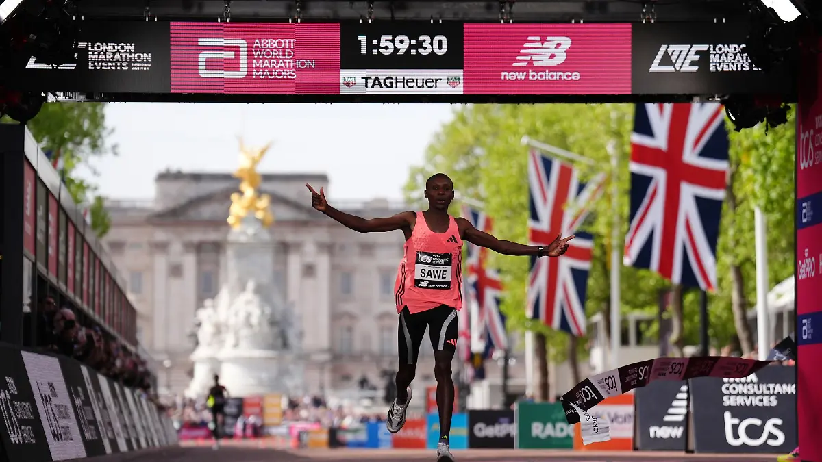 Sabastian Sawe lief überraschend einen Marathon-Weltrekord in London.