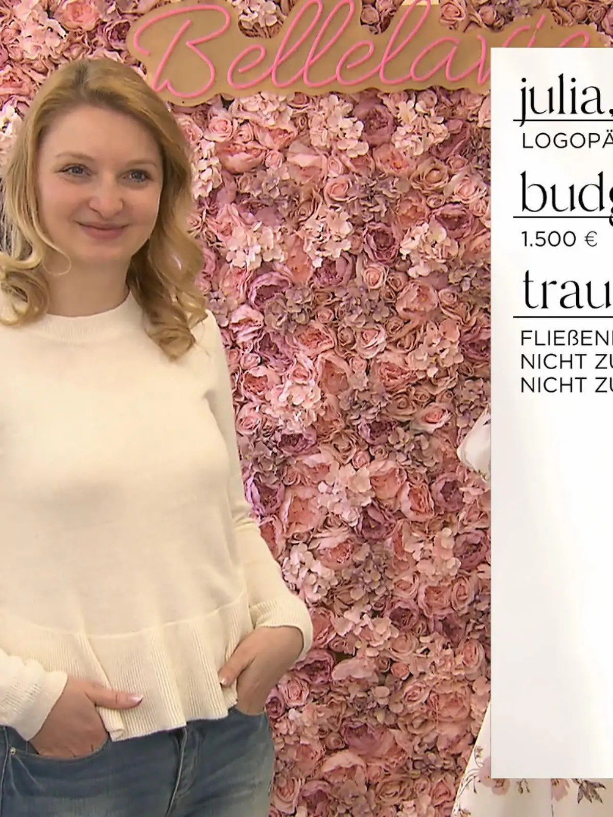 Bild zu: "Vier Monate bis zur Hochzeit – findet Julia jetzt ihr Kleid?"