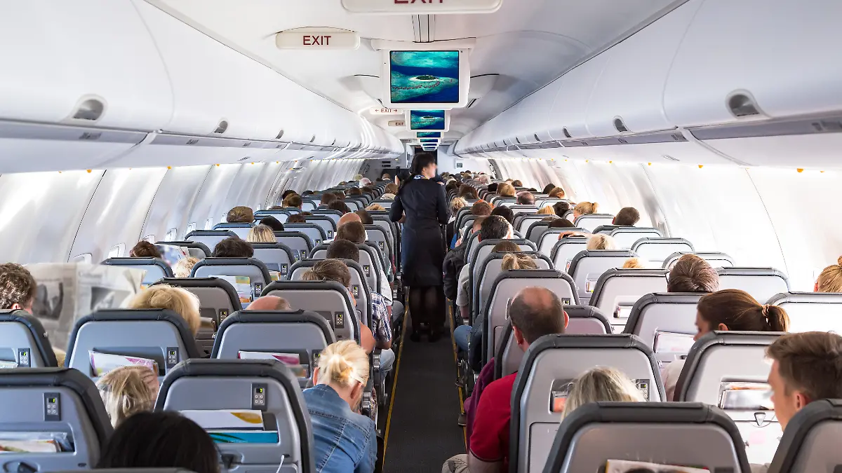 vb m fr+ Flugzeugkabine, Innenraum