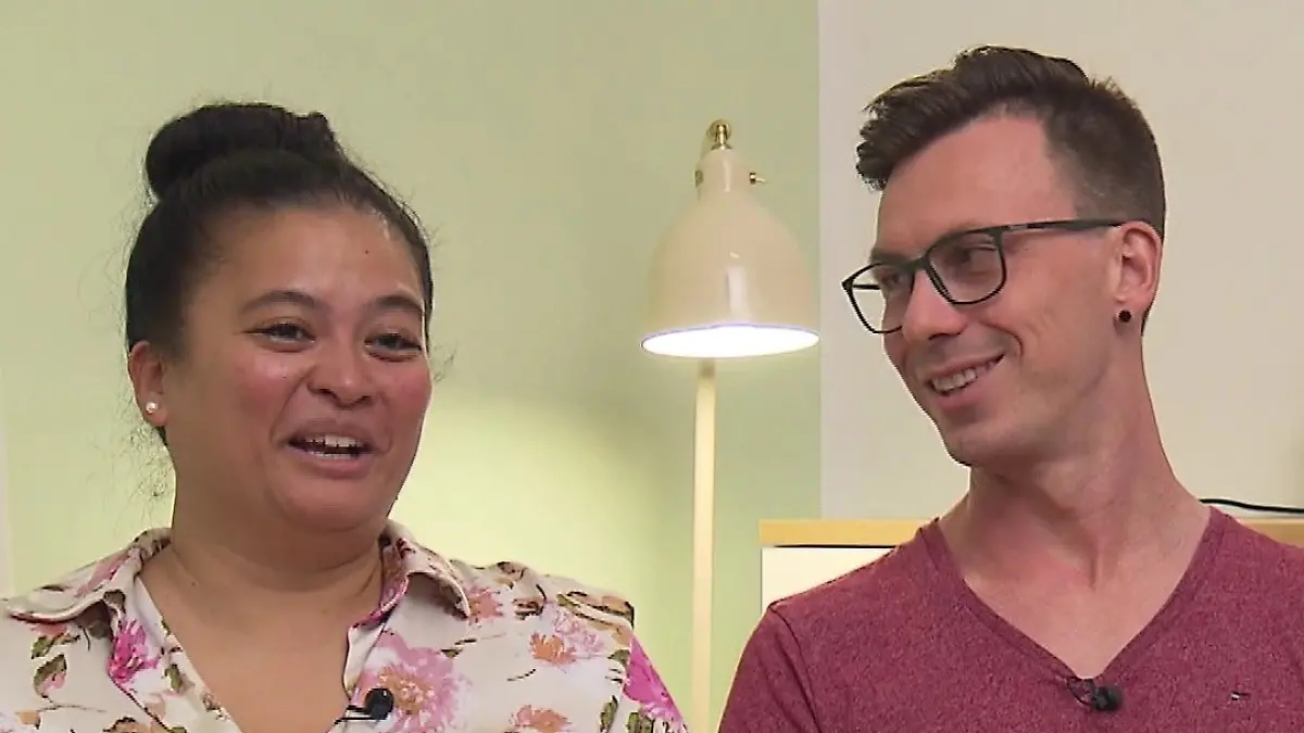 Zwei Gäste im Interviews.