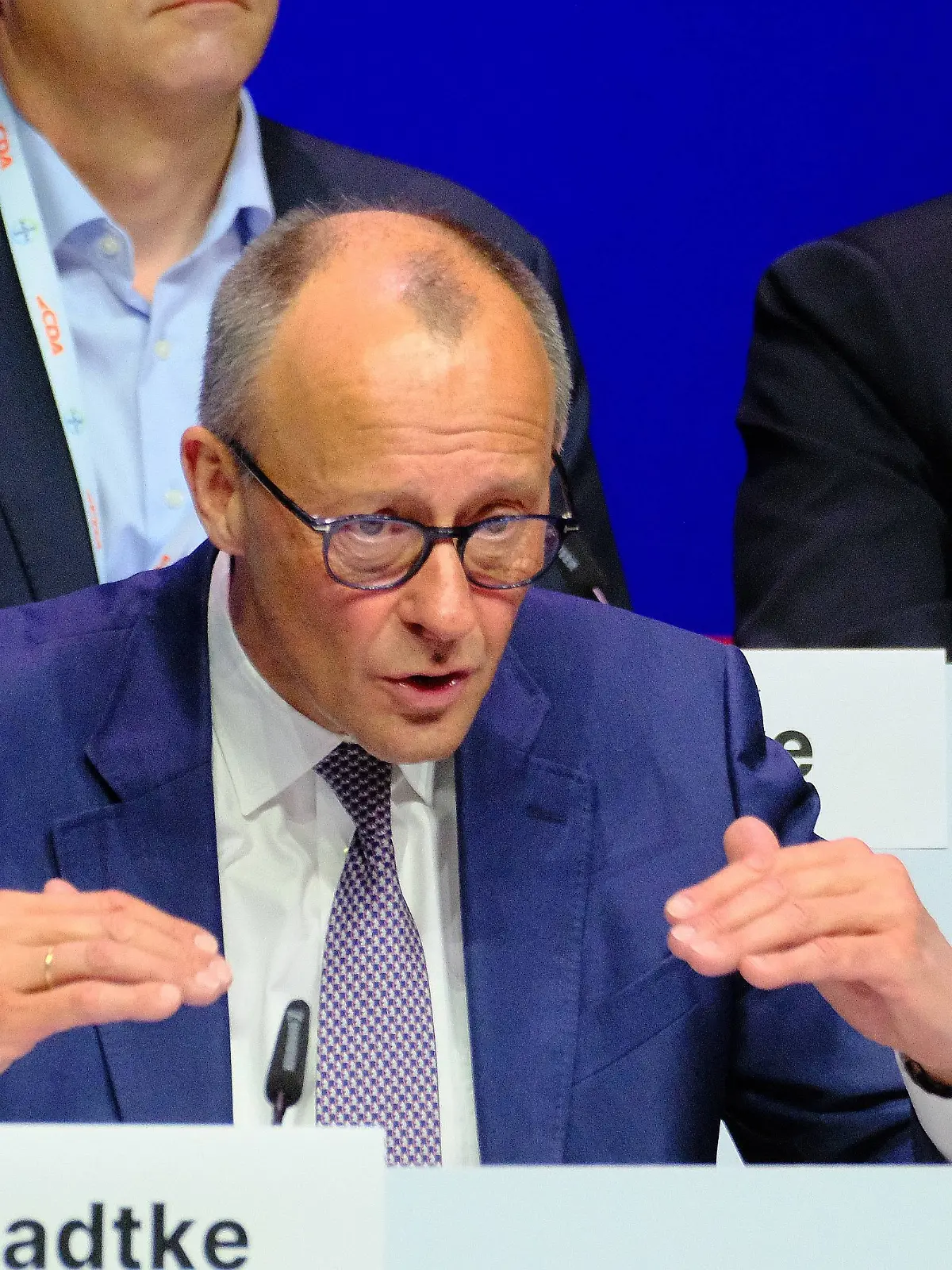 25.04.2026m xkhx Marburg CDA Bundestagung - CDA Christlich-Demokratischen Arbeitnehmerschaft  der sozialpolitische Flügel der CDU Bundeskanzler Friedrich Merz CDU *** 25 04 2026m xkhx Marburg CDA Bundestagung CDA Christlich Demokratischen Arbeitnehmerschaft the socio-political wing of the CDU Federal Chancellor Friedrich Merz CDU